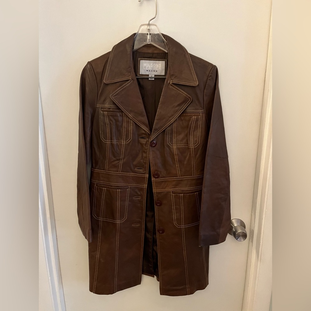 Wilson brown leather jacket